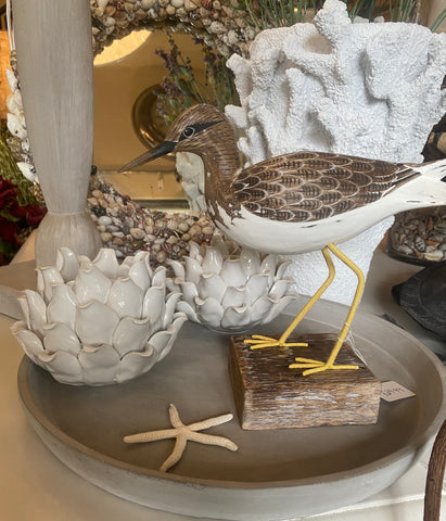 White Flower Candle Holder — Elegant Ceramic Floral Accent for Tealight