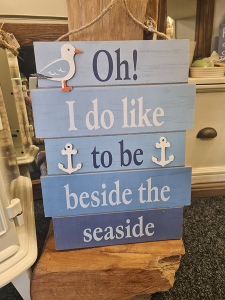 Nautical wall hanging sign