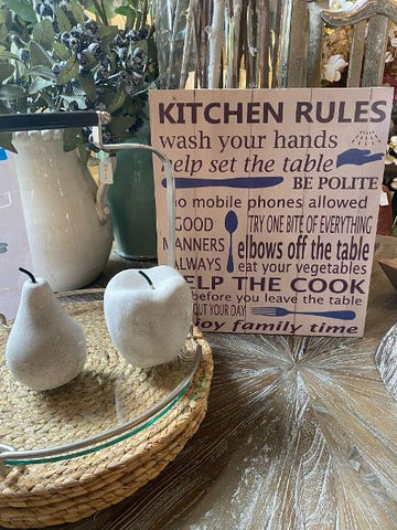 Kitchen Rules Sign