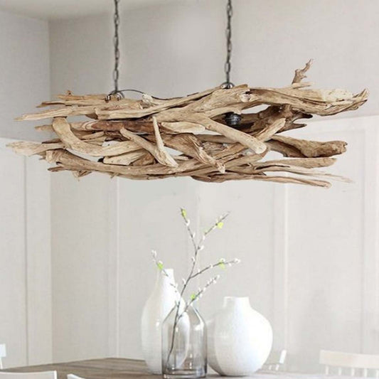 Bespoke Teak Lighting Sculpture