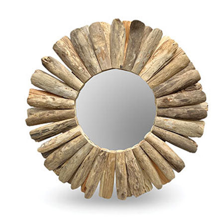 Teak Driftwood Mirror