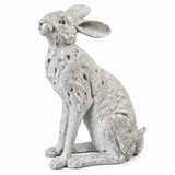 Sitting Grey Hare Sculpture