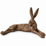 Cold Cast Bronze Lying Hare