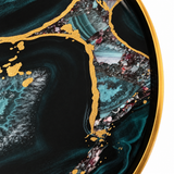 Blue and Gold Marble Effect Tray