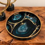 Blue and Gold Marble Effect Tray