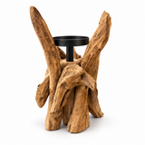 Teak Candle Holder