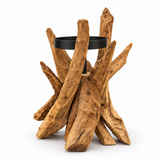 Teak Candle Holder