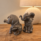 Playing Elephant Sculptures