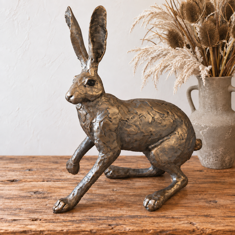 Hare Cold-Cast Bronze Sculpture
