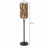 Teak Floor Lamp