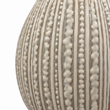 Bulbous Cream Glaze Table Lamp
