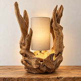 Teak Root Table Lamp