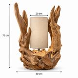Teak Root Table Lamp