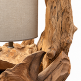 Teak Root Table Lamp