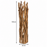 Teak Floor Spotlight