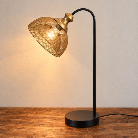 Black Aged Desk Lamp