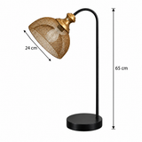 Black Aged Desk Lamp