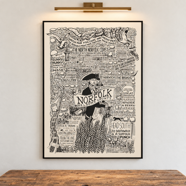 Handmade Norfolk Screen Print