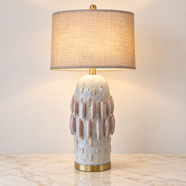 Textured Ceramic American Lamp