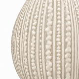 Bulbous Cream Glaze Table Lamp