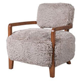 Designer Taupe Armchair – Cosy, Luxe Statement Chair