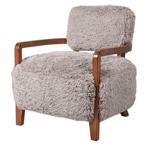 Designer Taupe Armchair – Cosy, Luxe Statement Chair