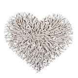 Large Shabby Chic white twig heart