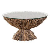 Driftwood Pedestal Coffee Table